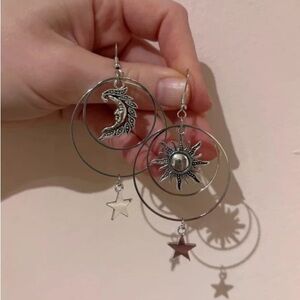 As U Wish Silver Celestial Earrings